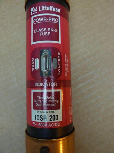 Used LITTELFUSE 200 Amp Fuse IDSR-200-ID #24551