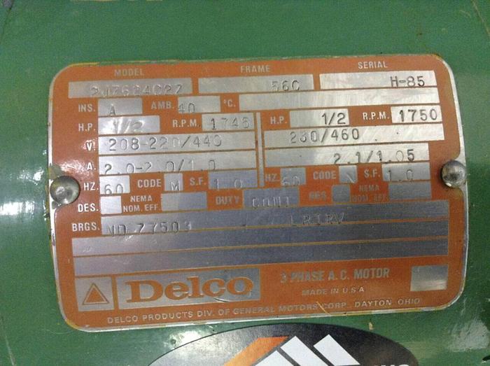 Used DELCO Motor w/ Gearbox 2J7624C2Z #74807