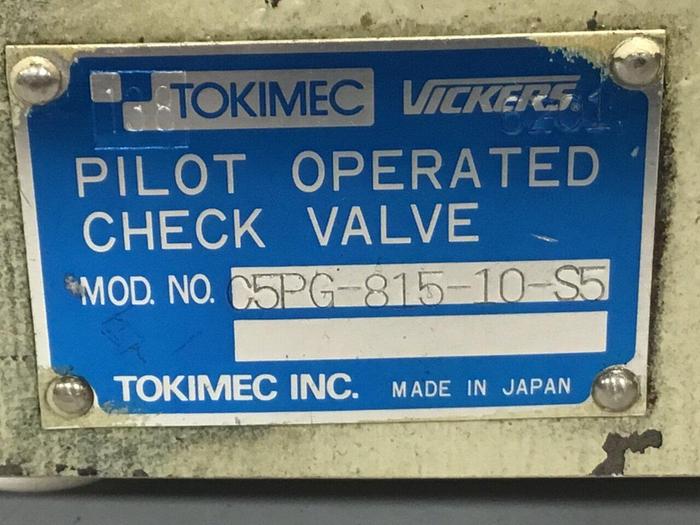 Used TOKIMEC VICKERS Valve C5PG-815-10-S5 #132184