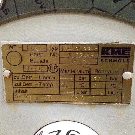 Used KME SCHMOLE Center RAM Cylinder T8-2.22-1 USED #76947