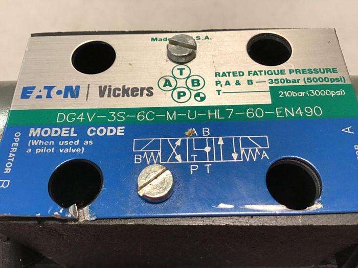 Used VICKERS Solenoid Valve DG4V-3S-6C-M-U-HL7-60-EN490 Used