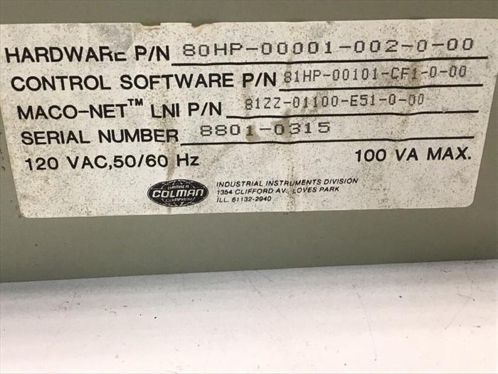 Used BARBER COLMAN Pressure/Flow Module 80HP-00001-002-0-00 Used