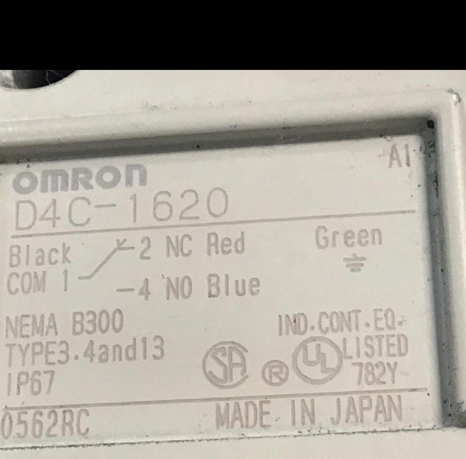Used OMRON Limit Switch D4C-1620 USED