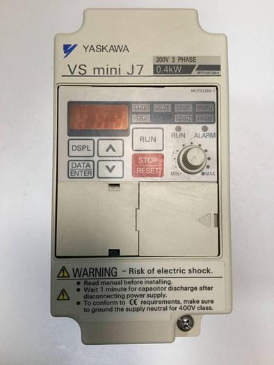 Used YASKAWA VS Mini J7 Inverter CIMR-J7AA20P4 #101129