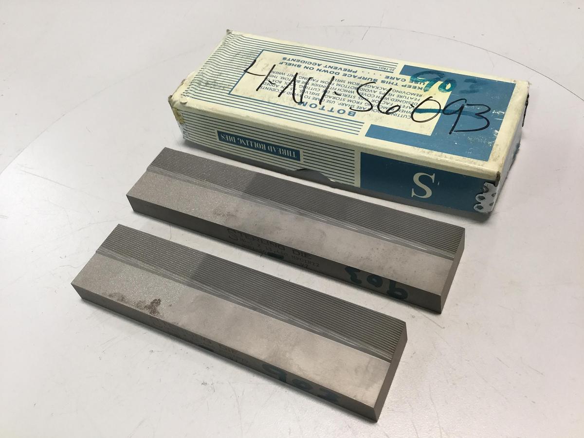 STERLING DIE BoltMaker Flat Die 2 Piece Set 4-N1-S6-903 Used
