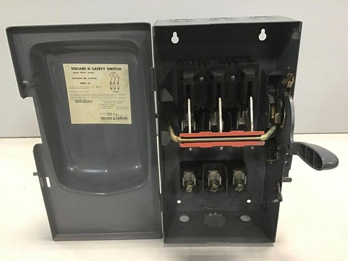 Used SQUARE D 30 Safety Switch A86341 #128049