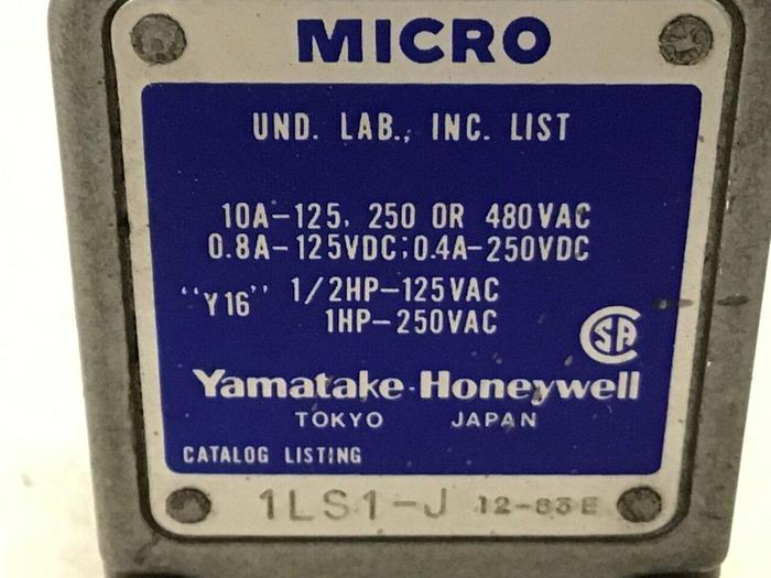 Used YAMATAKE Micro Limit Switch 1LS1-J #122154