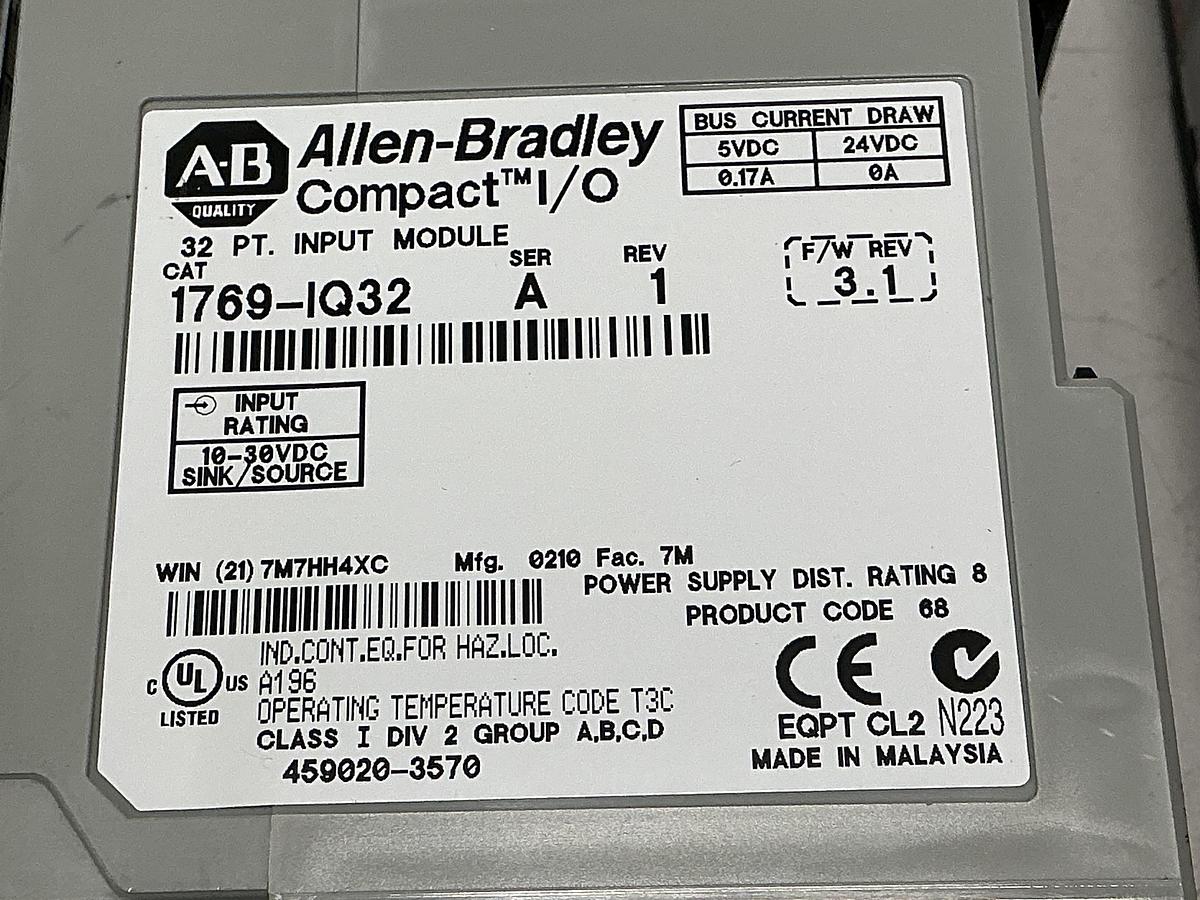 Used ALLEN BRADLEY 1764-24BWA SER B