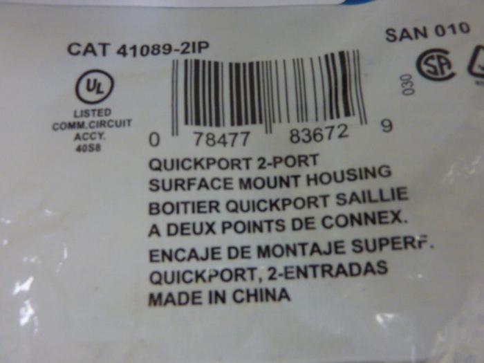 LEVITON Quickport 2-Port 41089-2IP #58115