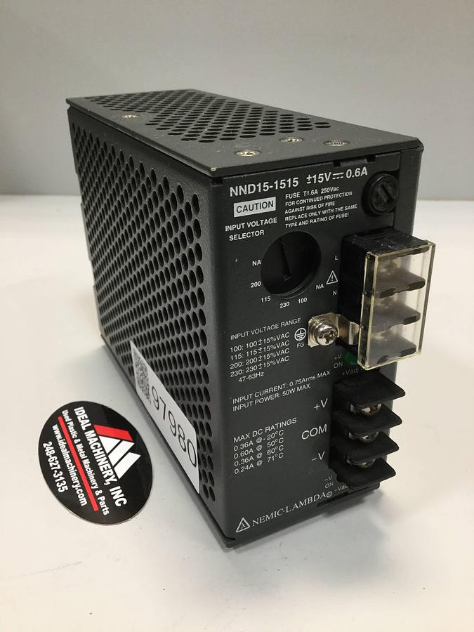 Used NEMIC-LAMBDA Power Supply NND15-1515 USED