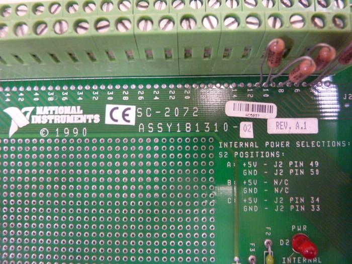 Used NATIONAL INDUSTRIES Circuit Board SC-2072 #49400