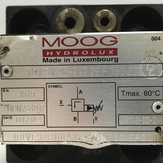 Used MOOG Pilot Valve DBVE32BU6AX6GQN750EP200 #91771