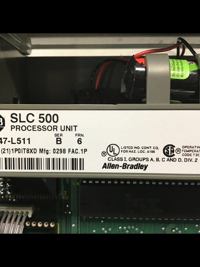 Used ALLEN BRADLEY 5/01 Processor Unit 1747-L511 SER B Used
