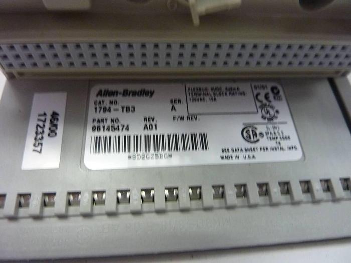 Used ALLEN BRADLEY Input Module 1794-IB16 SER A #49472