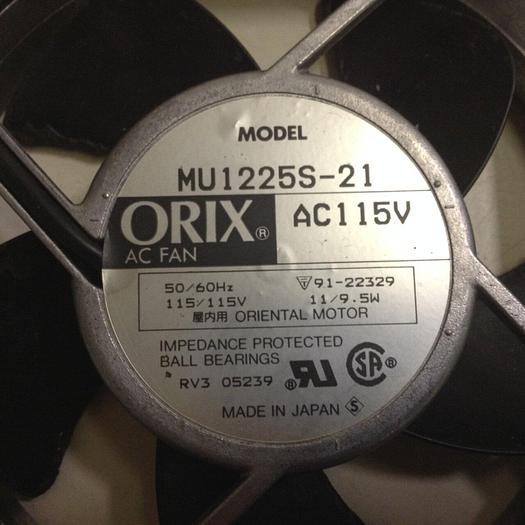 Used ORIENTAL MOTOR Orix AC Fan MU1225S-21 #85372