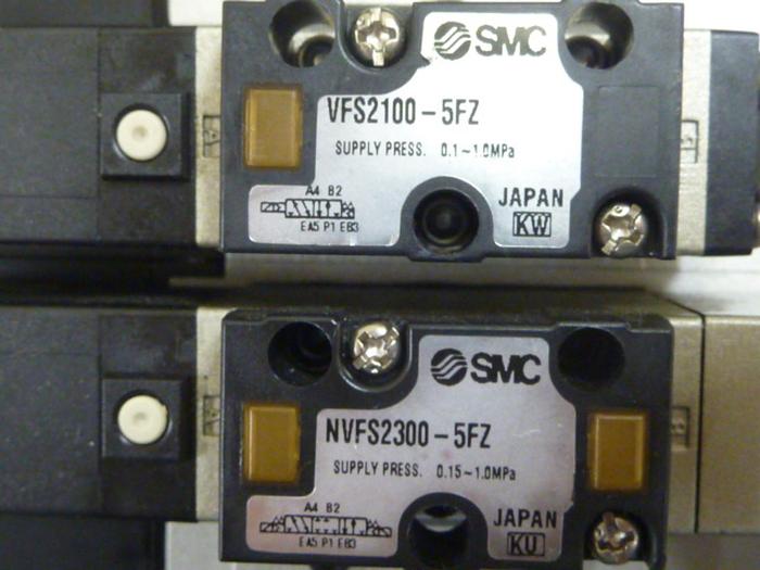 Used SMC Block w/ Valves BLOCK343 #61343