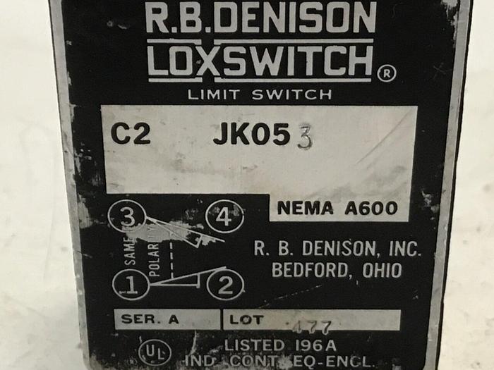 Used RB DENISON Limit Switch C2JK053 #121202