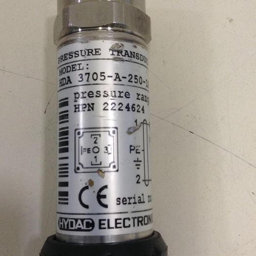 Used HYDAC Pressure Transducer HDA 3705-A-250-187 #82206