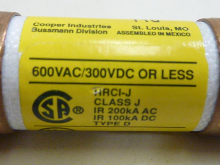 Used BUSSMANN 15 Amp Fuse LPJ-15SP #62274