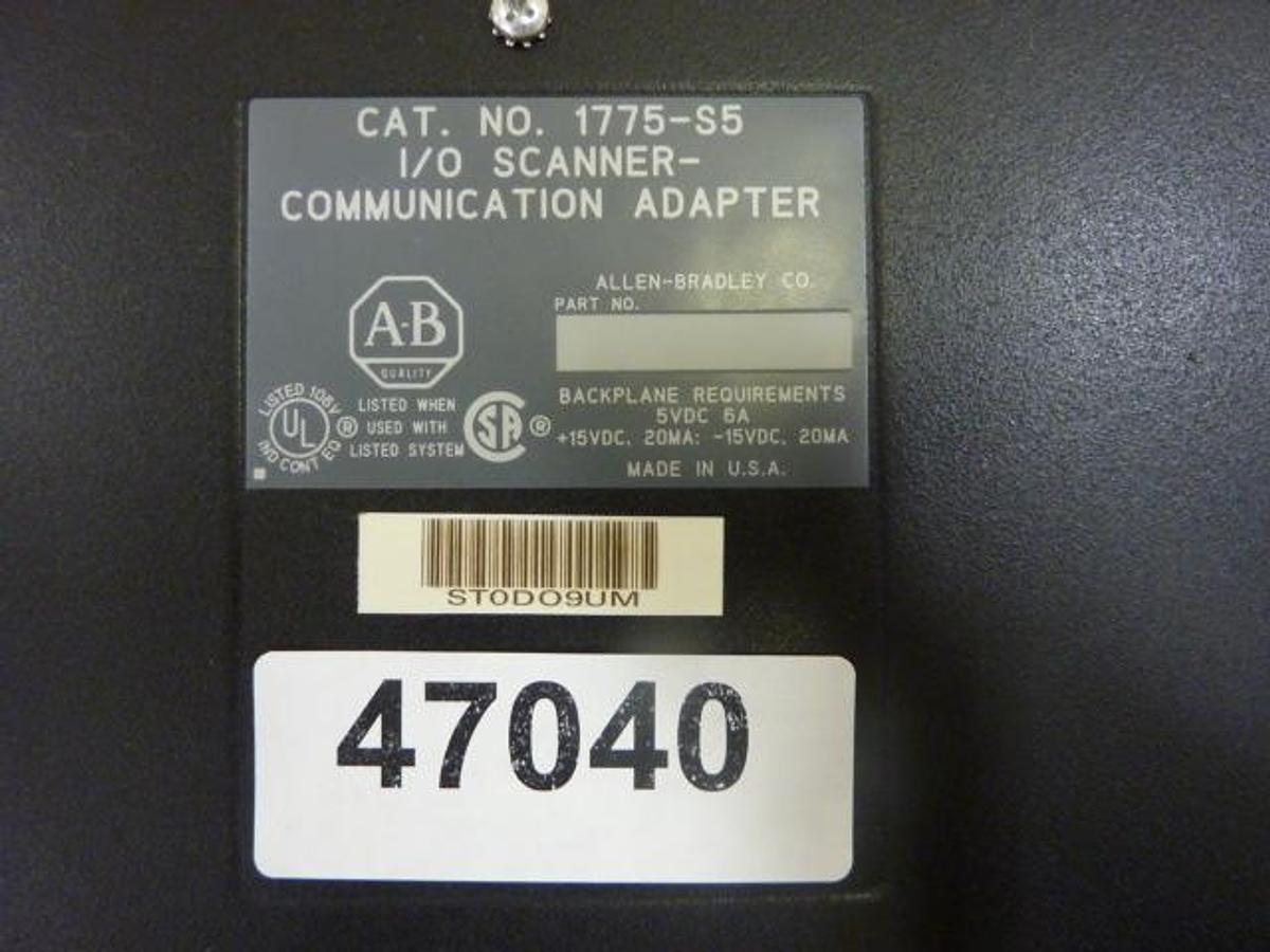 Used ALLEN BRADLEY I/O Scanner Board 1775-S5 Used