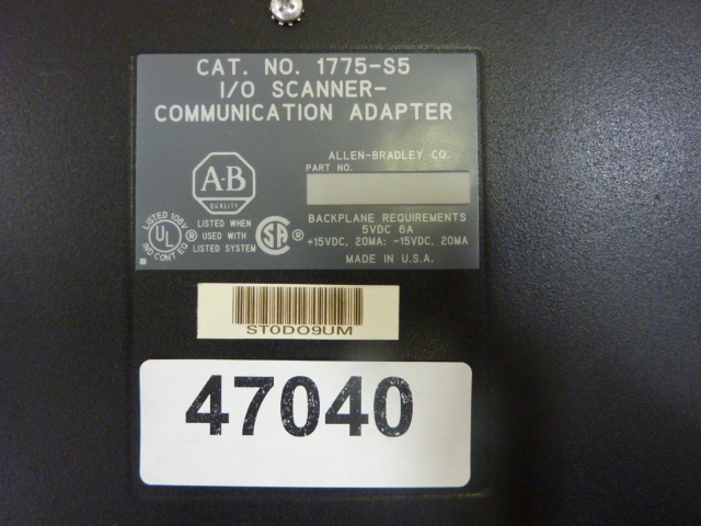 Used ALLEN BRADLEY I/O Scanner Board 1775-S5 Used