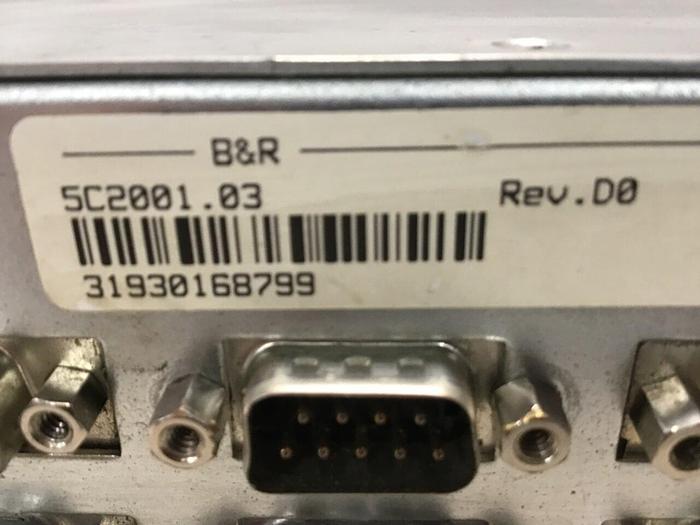 Used B&R Plastic Injection Main Control PC Processor 5C2001.03 Used