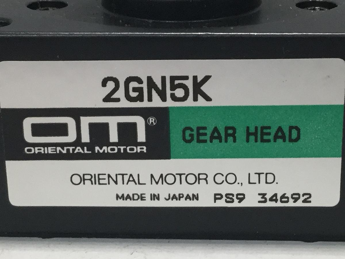 Used ORIENTAL MOTOR Gearhead 2GN5K Used
