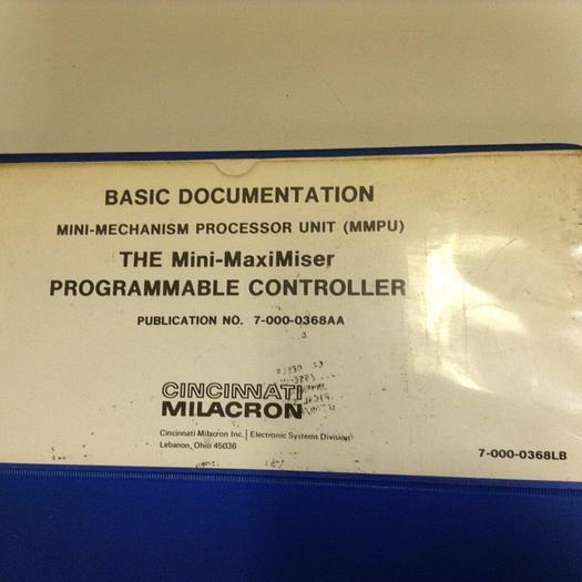 Used CINCINNATI MILACRON Application and Maintenance Manual 7-000-0368MA #73407