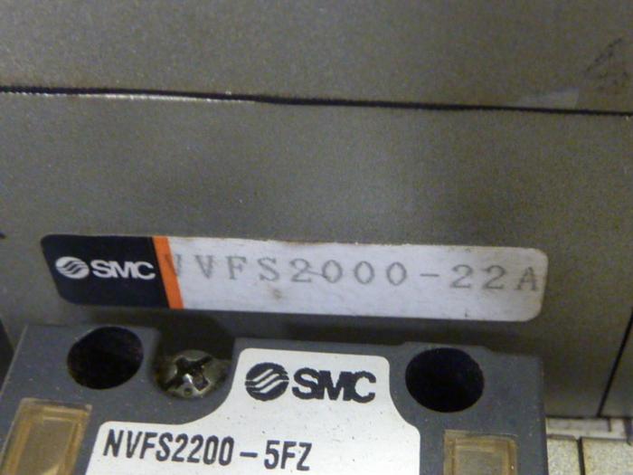 Used SMC Control Block w/ Valves VFS2100-5FZ #60108
