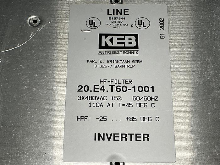Used KEB 20.E4.T60-1001