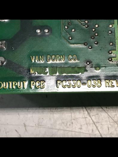 Used VAN DORN Pathfinder DC Output Board PC330-038 Used