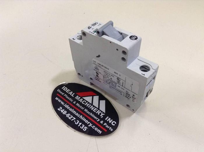 Used ALLEN BRADLEY 1 Amp Circuit Breaker 1492-SP1D010 SER C #75164