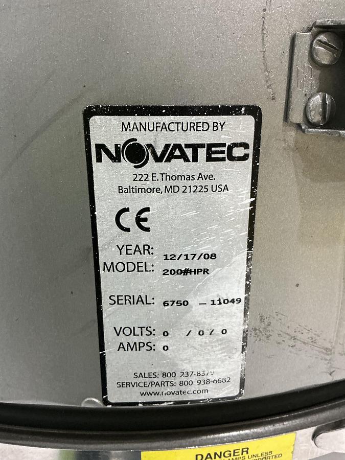 Used 2008 NOVATEC NDB-50N Dryer USED #152641