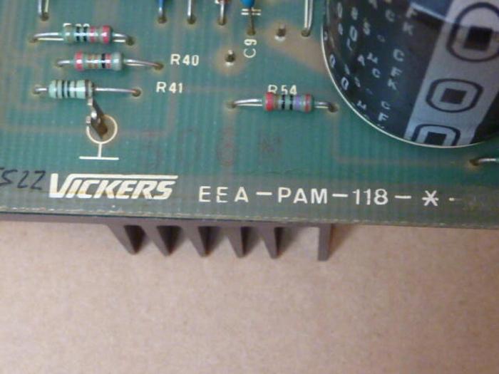 Used VICKERS Amplifier Board EEA-PAM-118 Used