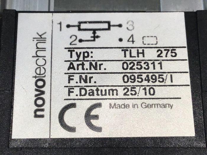 Used NOVOTECHNIK Linear Transducer TLH275 #116515