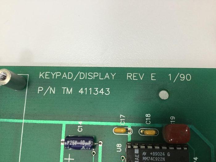 Used THORESON MCCOSH Keypad Display TM 411343 #108433