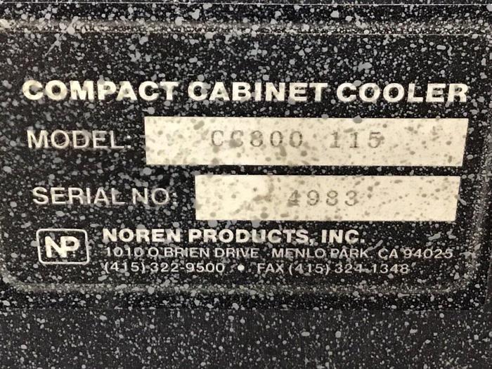 Used NOREN Compact Cabinet Cooler CC800 115 #128548