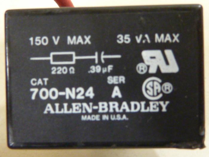 Used ALLEN BRADLEY Surge Suppressor 700-N24 SER A #53731
