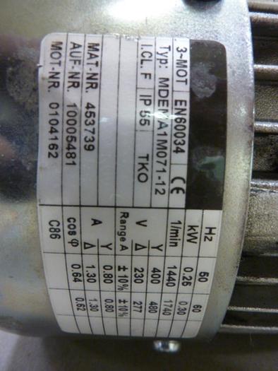 Used REXROTH Motor MDEMA1M071-12 #59338