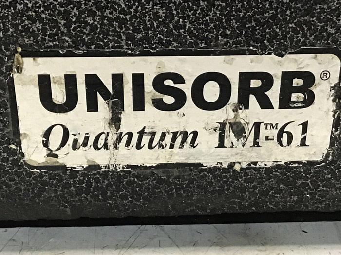 Used UNISORB Leveling Mount Pad 7 x 4 QUANTUM IM-61 Used