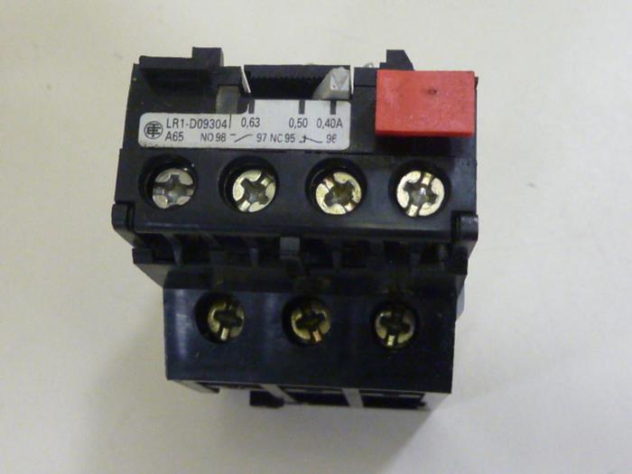 Used TELEMECANIQUE Overload Relay LR1D09304 #64281