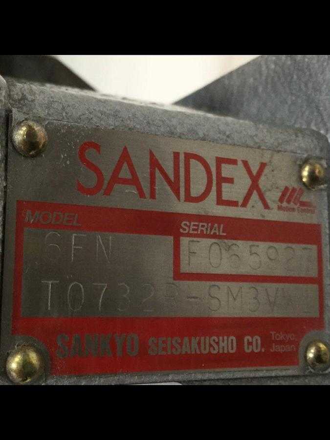 Used SANDEX Indexing Drive 6FN T0732R-SM3VW1 USED