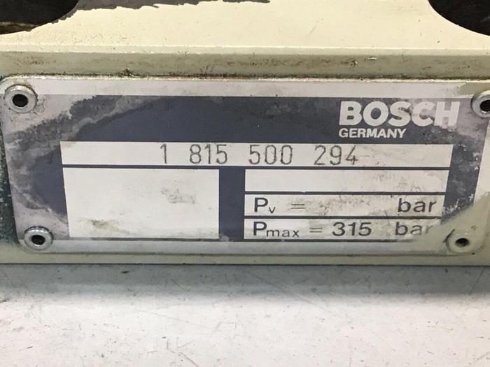 Used BOSCH Valve 1 815 500 294 #116373