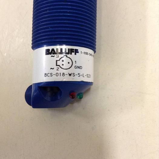 Used BALLUFF Proximity Sensor BCS-018-WS-5-L-S21 #82514