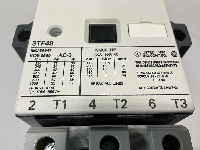 Used SIEMENS 3TF4822-OAK6