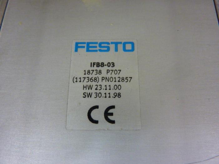 Used FESTO Control Block w/ Valves IFB8-03 #52789