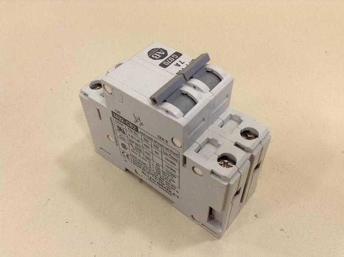 Used ALLEN BRADLEY 7 Amp Circuit Breaker 1492-CB2/G070 SER B #79644