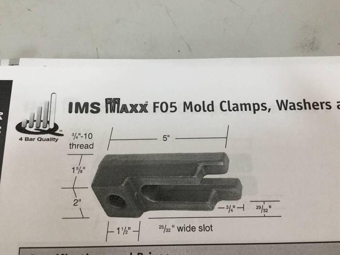 Used IMS Open Toe Mold Die Clamp FO-5 #99676