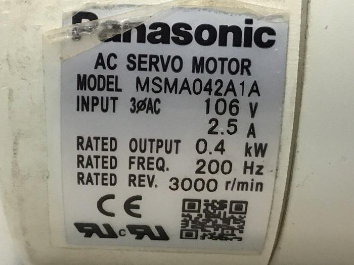 Used PANASONIC Servo Motor MSMA042A1A #122360