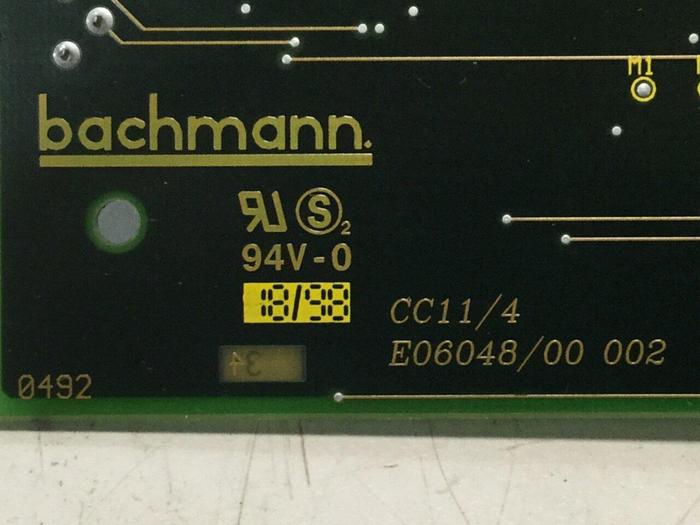 Used BACHMANN Circuit Board CC11/4 E06048/00 002 #103098
